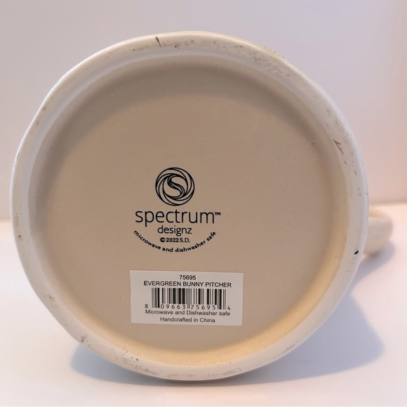 Spectrum Designz Evergreen Bunny Pitcher - Picture 4 of 5
